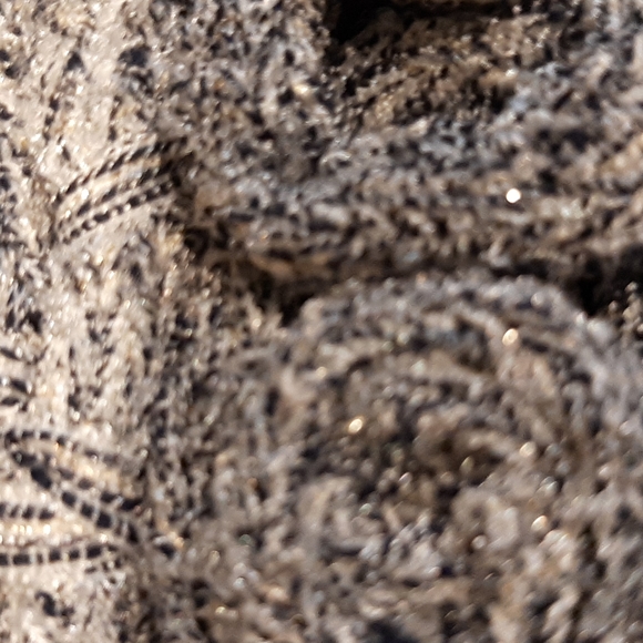 Women's Plus Size XL/18 Coldwater Creek Gray/Black/Silver Metallic Cardigan - Picture 10 of 10